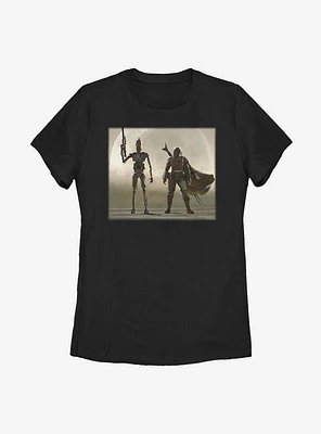 Sta Wars The Mandalorian Mando Duo Womens T-Shirt