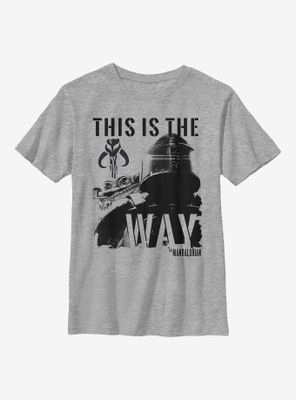 Sta Wars The Mandalorian Inked Mando Youth T-Shirt
