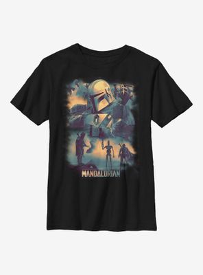 Sta Wars The Mandalorian Mando Memory Youth T-Shirt