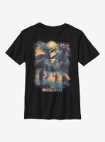 Sta Wars The Mandalorian Mando Memory Youth T-Shirt