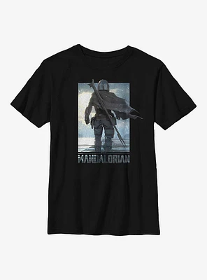Sta Wars The Mandalorian Poster Mando Youth T-Shirt