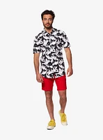 Looney Tunes Daffy Duck Summer Button-Up Shirt