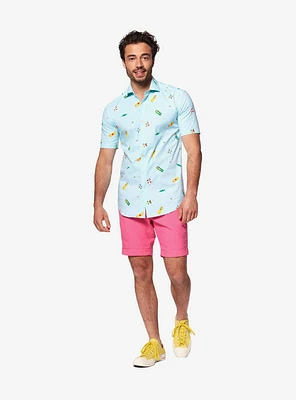 Opposuits Men's Pool Life Water Summer Button-Up Shirt