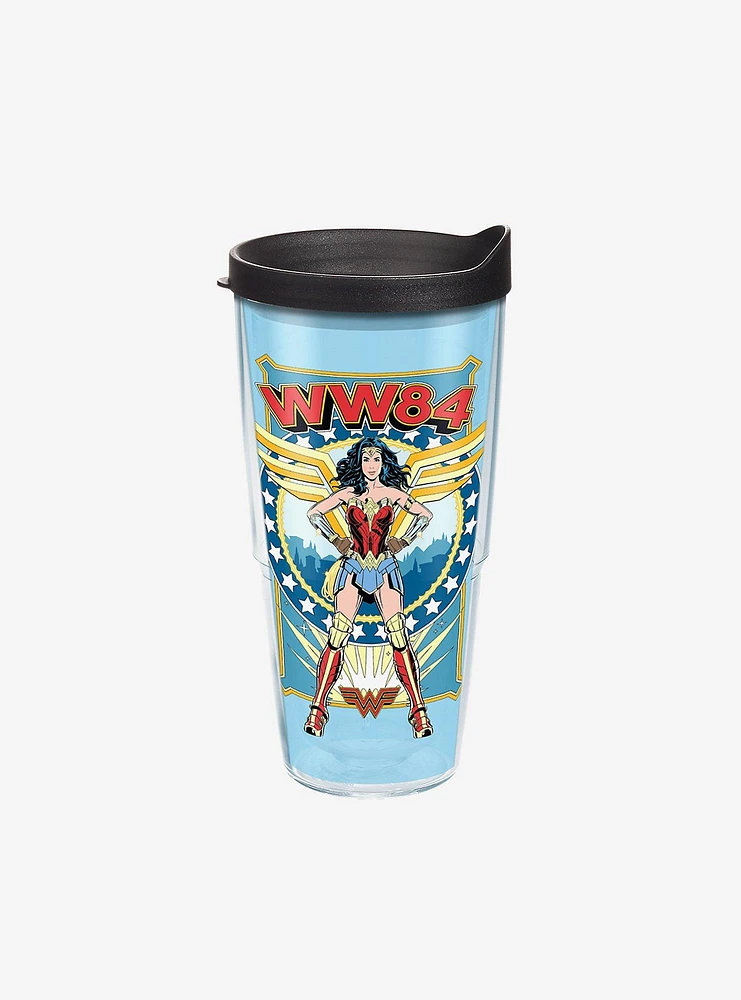 DC Comics Wonder Woman Retro 24oz Classic Tumbler With Lid