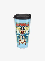 DC Comics Wonder Woman Retro 24oz Classic Tumbler With Lid