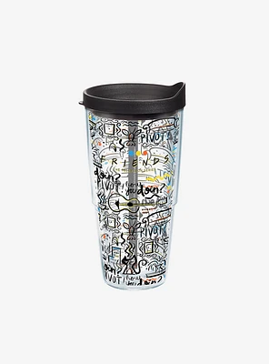 Friends Pattern 24oz Classic Tumbler With Lid