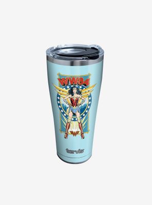DC Comics Wonder Woman Retro 30oz Stainless Steel Tumbler With Lid