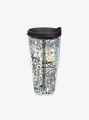 Friends Pattern 24oz Classic Tumbler With Lid