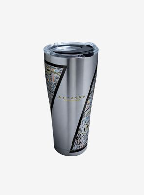 Friends Pattern 30oz Stainless Steel Tumbler With Lid