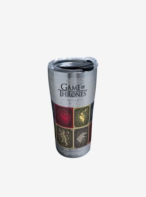Game of Thrones House Sigils 20oz Stainless Steel Tumbler With Lid