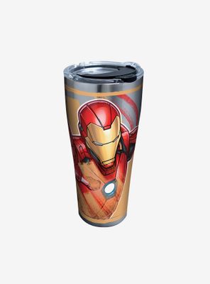 Marvel Iron Man Iconic 30oz Stainless Steel Tumbler With Lid
