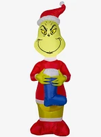 Grinch With Blue Stocking Small Airblown