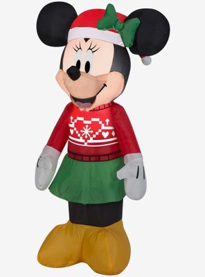 Disney Minnie Mouse Minnie In Ugly Sweater Small Airblown