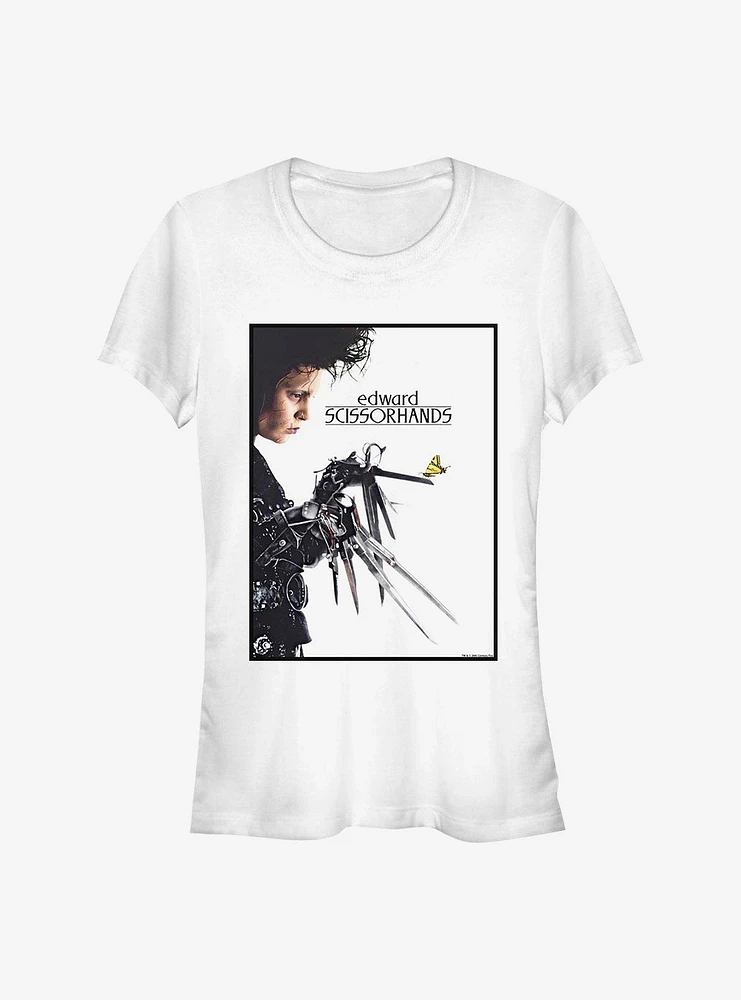 Edward Scissorhands Butterfly Poster Girls T-Shirt