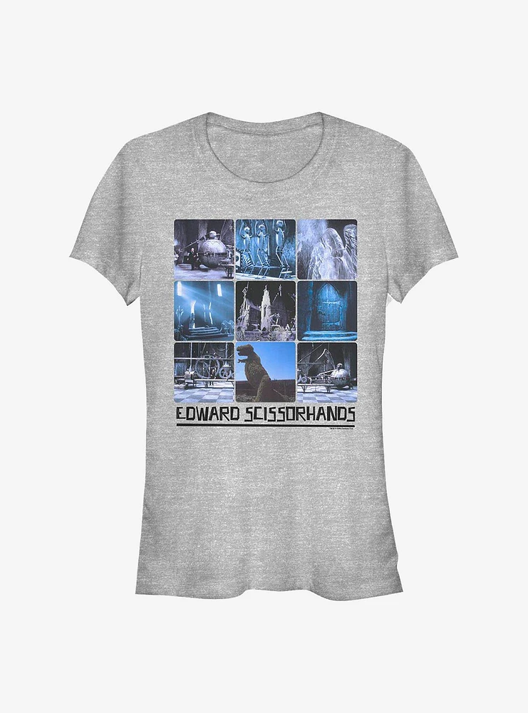 Edward Scissorhands Collage Girls T-Shirt