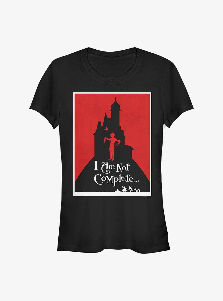 Edward Scissorhands Not Complete Girls T-Shirt