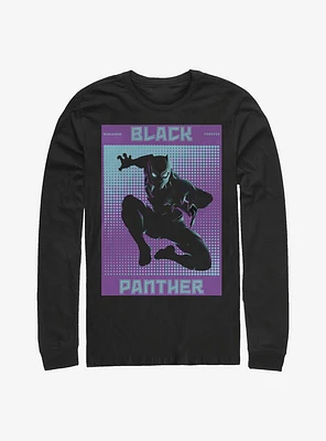 Marvel Black Panther Halftone Long-Sleeve T-Shirt