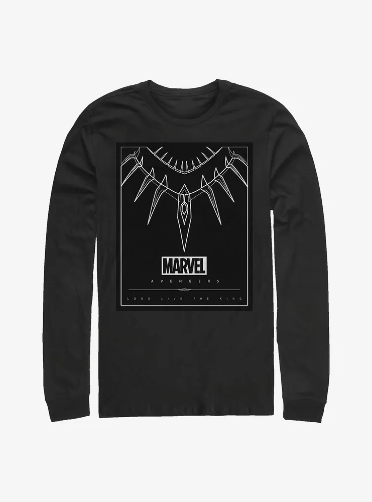 Marvel Black Panther Necklace Long-Sleeve T-Shirt