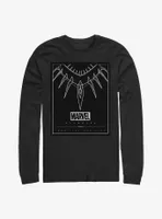 Marvel Black Panther Necklace Long-Sleeve T-Shirt