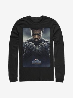 Marvel Black Panther T'Challa Poster Long-Sleeve T-Shirt