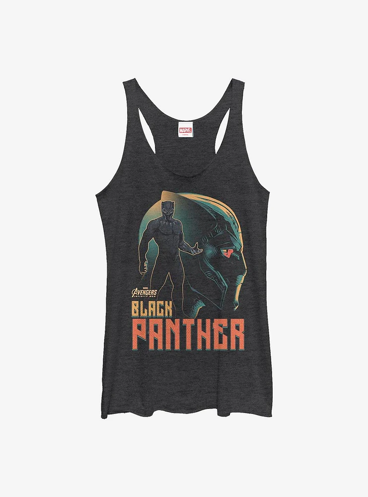 Marvel Black Panther King Wakanda Sil Womens Tank Top