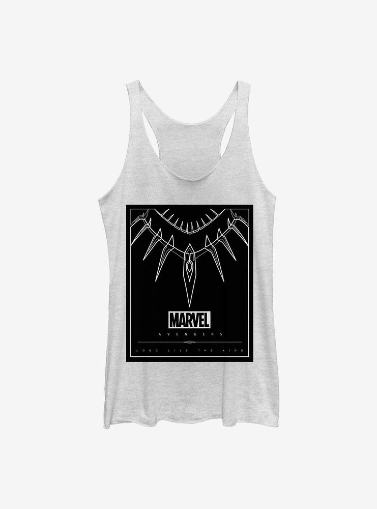 Marvel Black Panther Necklace Womens Tank Top