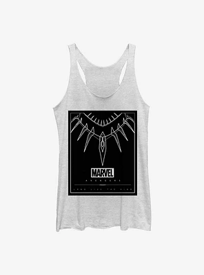 Marvel Black Panther Necklace Womens Tank Top