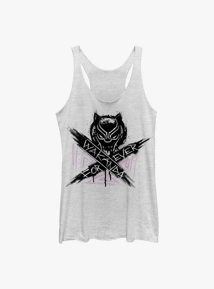 Marvel Black Panther Wakanda Paint Womens Tank Top