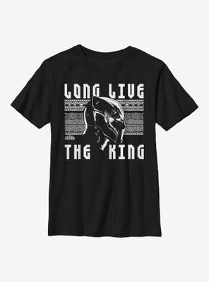 Marvel Black Panther The King Lives Youth T-Shirt