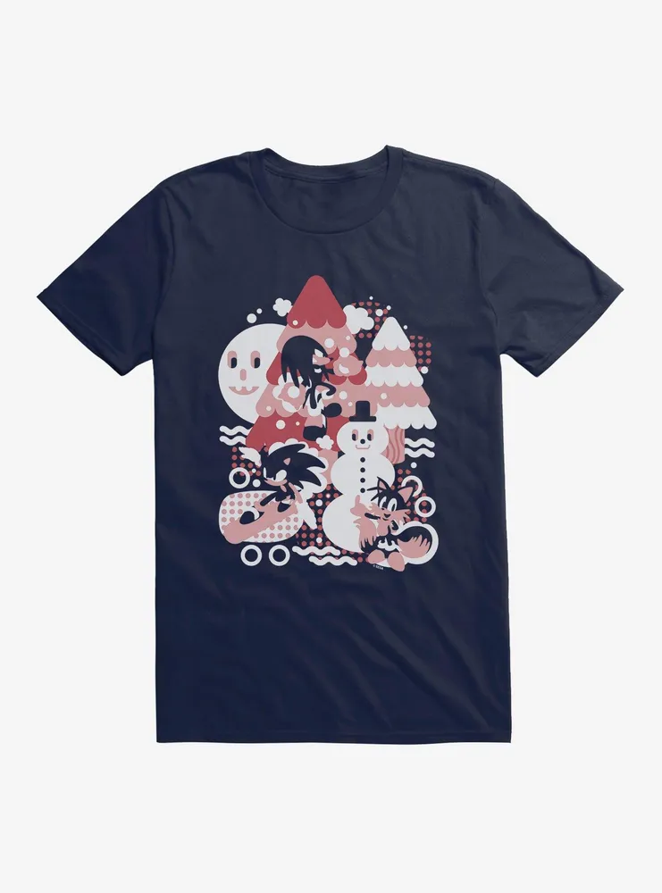 Sonic The Hedgehog Winter Snow Friends T-Shirt