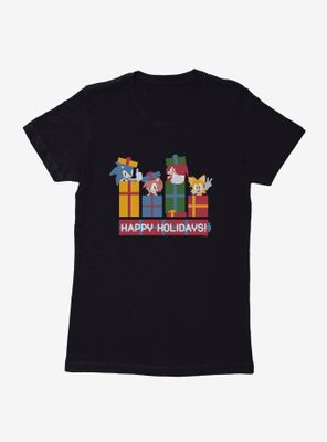 Sonic The Hedgehog Winter Gift Friends Womens T-Shirt