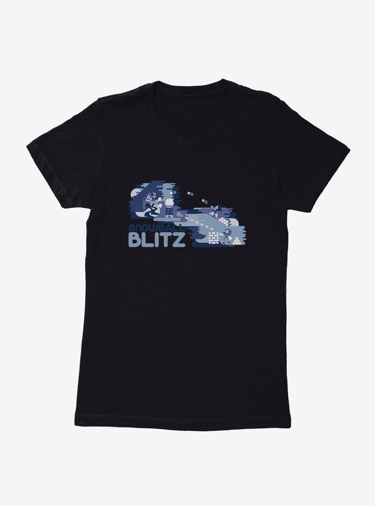 Sonic The Hedgehog Winter Snowball Blitz Womens T-Shirt