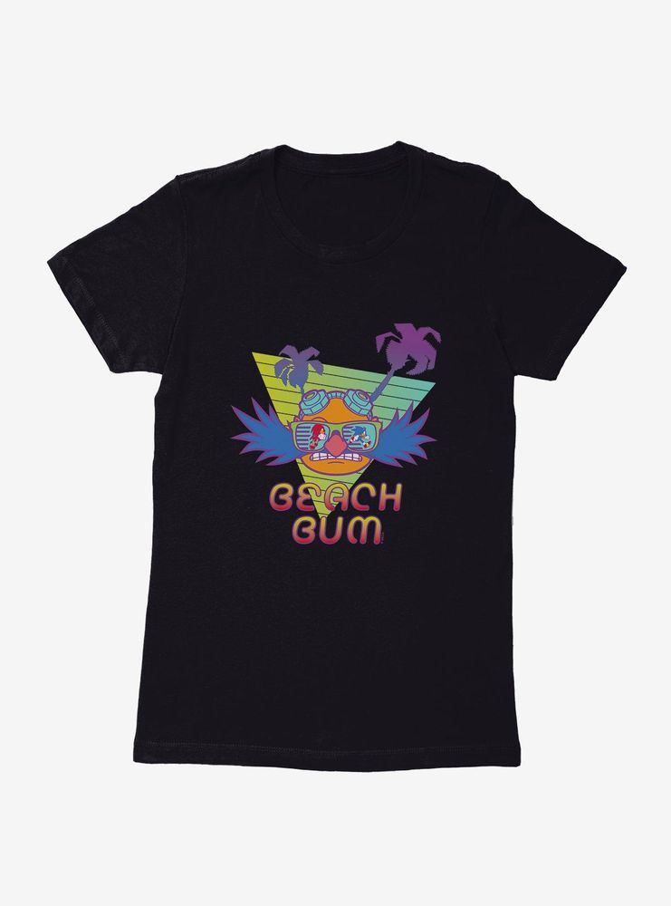 Sonic The Hedgehog Summer Beach Bum Womens T-Shirt