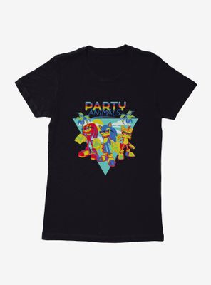 Sonic The Hedgehog Summer Party Animals Womens T-Shirt