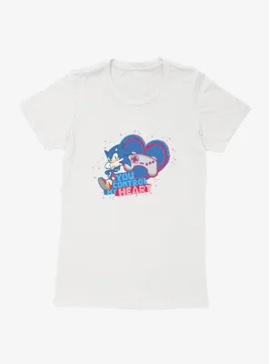 Sonic The Hedgehog Valentine Gaming Control Womens T-Shirt