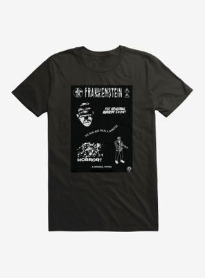 Universal Monsters Frankenstein Horror Poster T-Shirt