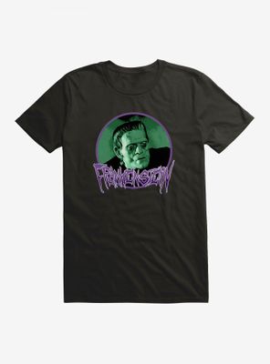 Universal Monsters Frankenstein Round Portrait T-Shirt