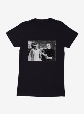 Universal Monsters Bride Of Frankenstein Couple Womens T-Shirt