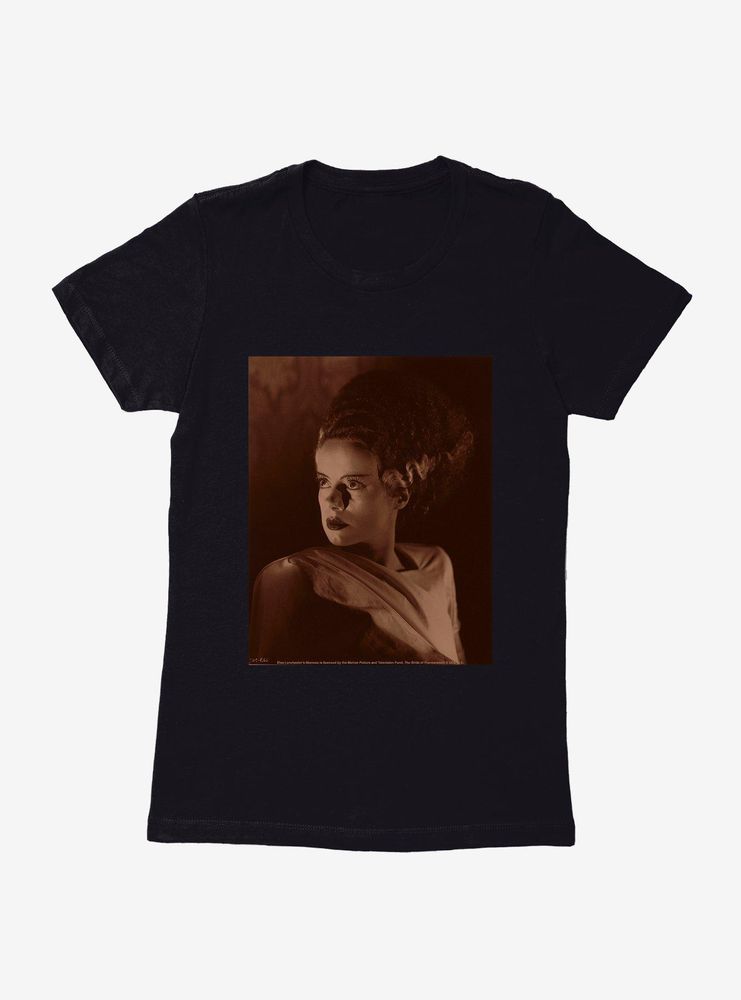 Universal Monsters Bride Of Frankenstein Movie Frame Womens T-Shirt