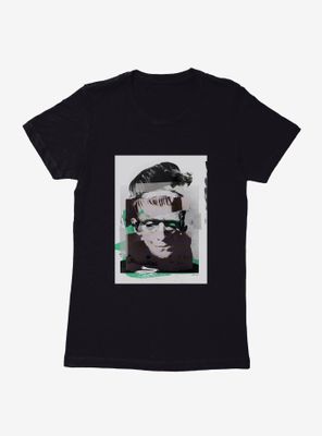 Universal Monsters Frankenstein Distorted Portrait Womens T-Shirt
