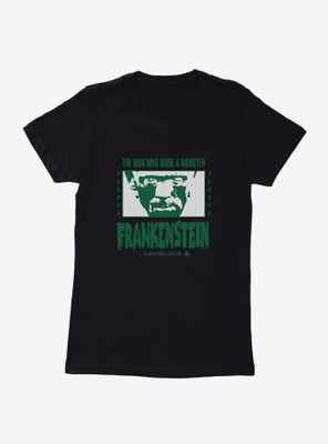 Universal Monsters Frankenstein Horror Terror Womens T-Shirt