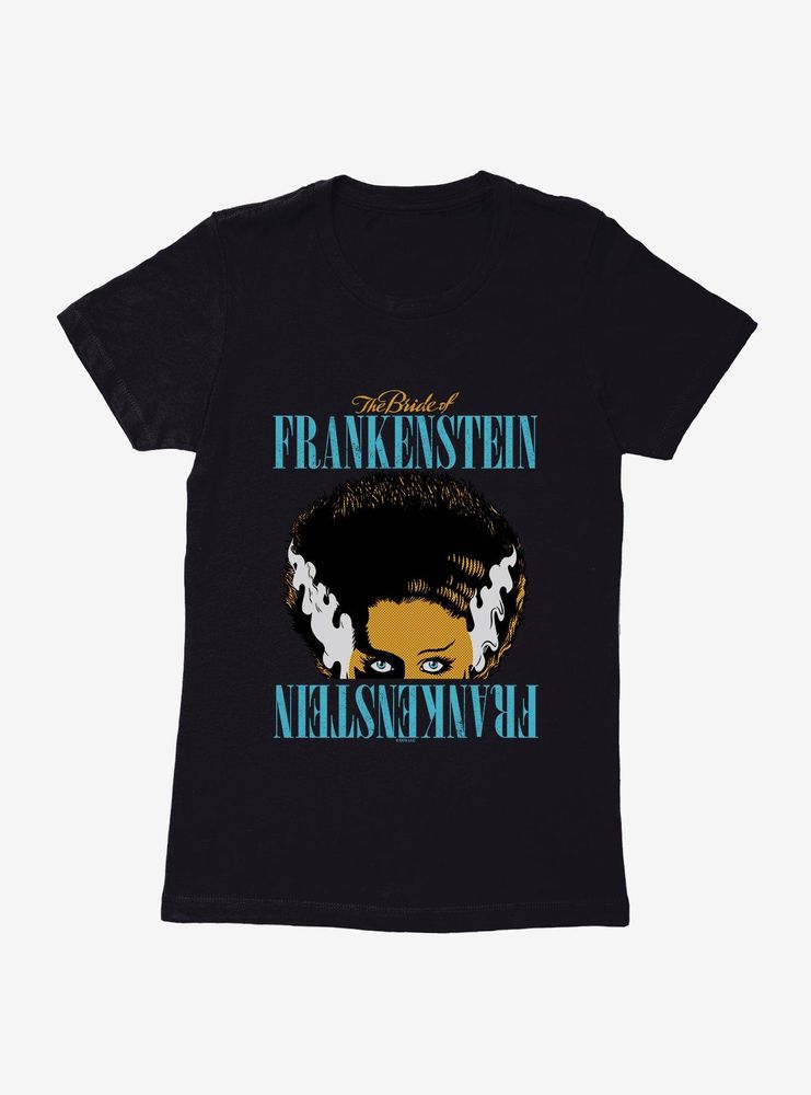 Universal Monsters Bride Of Frankenstein Hair Womens T-Shirt