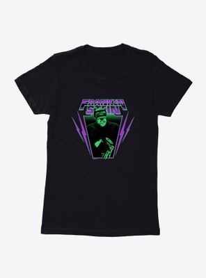 Universal Monsters Frankenstein Electricity Womens T-Shirt