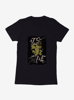 Universal Monsters Frankenstein Alive Portrait Womens T-Shirt