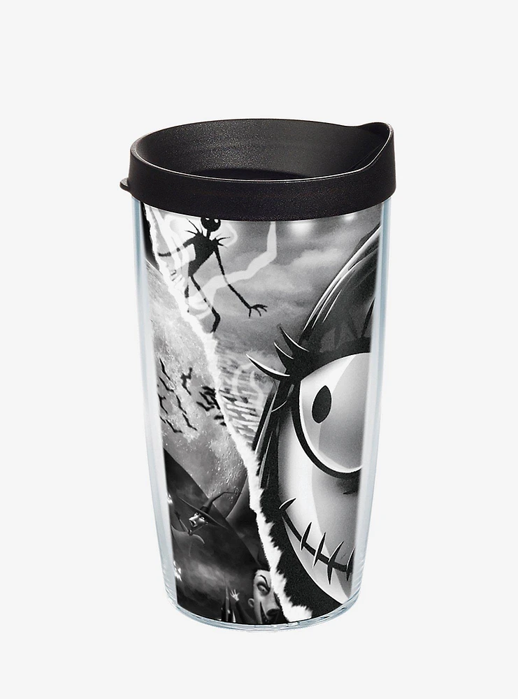 The Nightmare Before Christmas Torn Collage 16oz Classic Tumbler With Lid