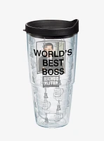 The Office Worlds Best Boss 24oz Classic Tumbler With Lid