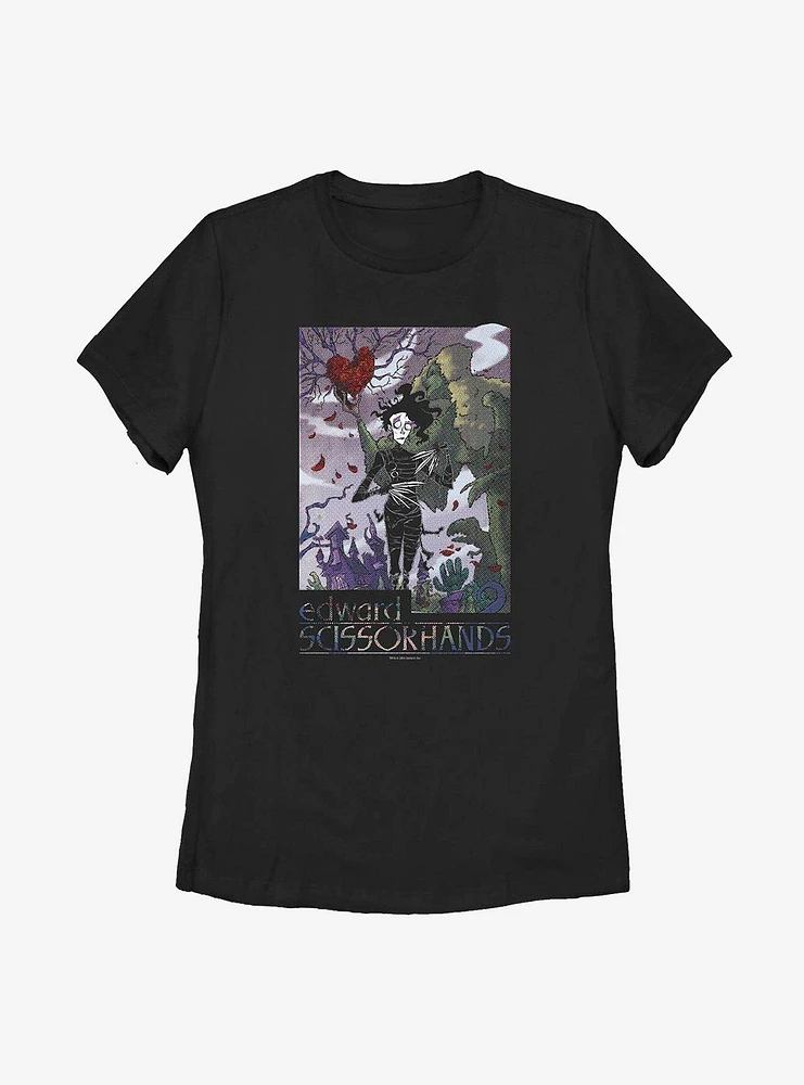 Edward Scissorhands ED Dots Womens T-Shirt