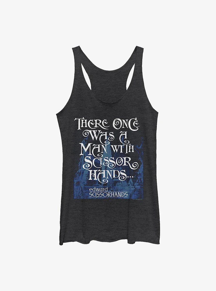 Edward Scissorhands Once Was A Man Womens Tank Top