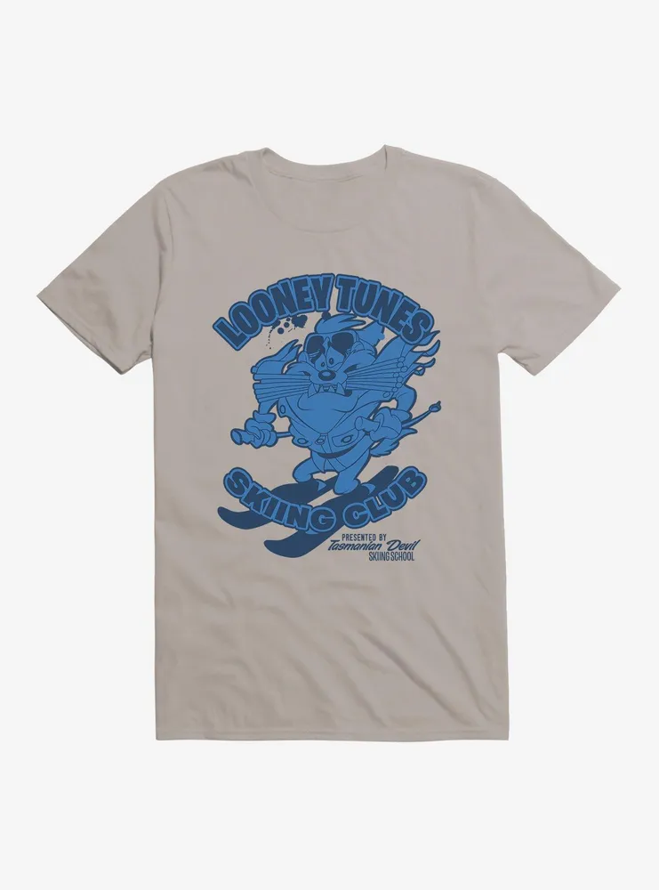 Looney Tunes Taz Skiing Club T-Shirt