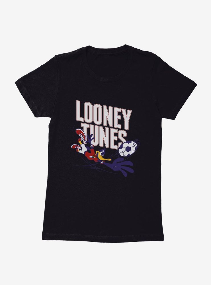 Looney Tunes Daffy Duck Soccer Womens T-Shirt